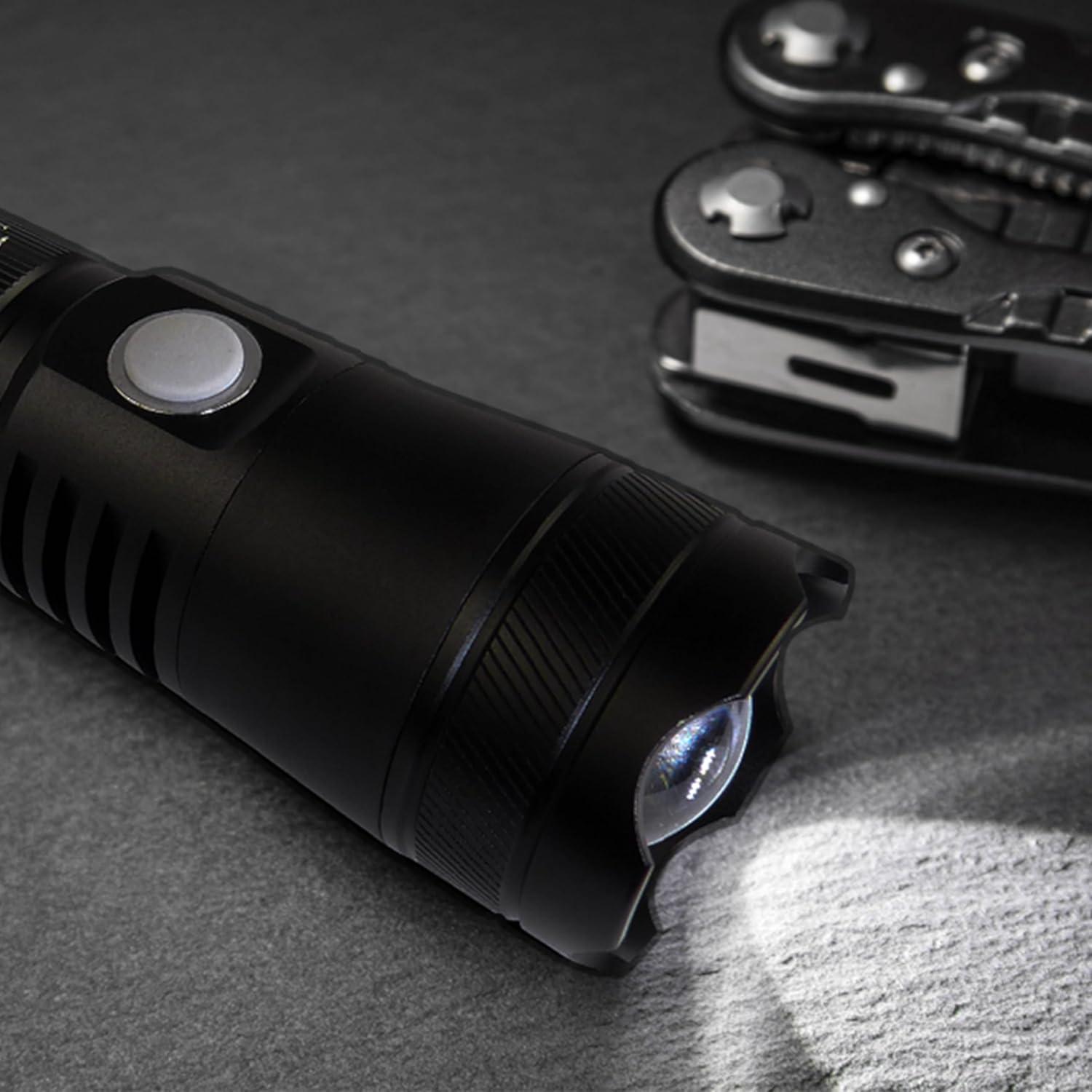imageSchumacher Electric 1000 Lumen LED Rechargeable Tactical Light 1640Foot500Meter Range Adjustable Beam Dual Lighting Modes SL944