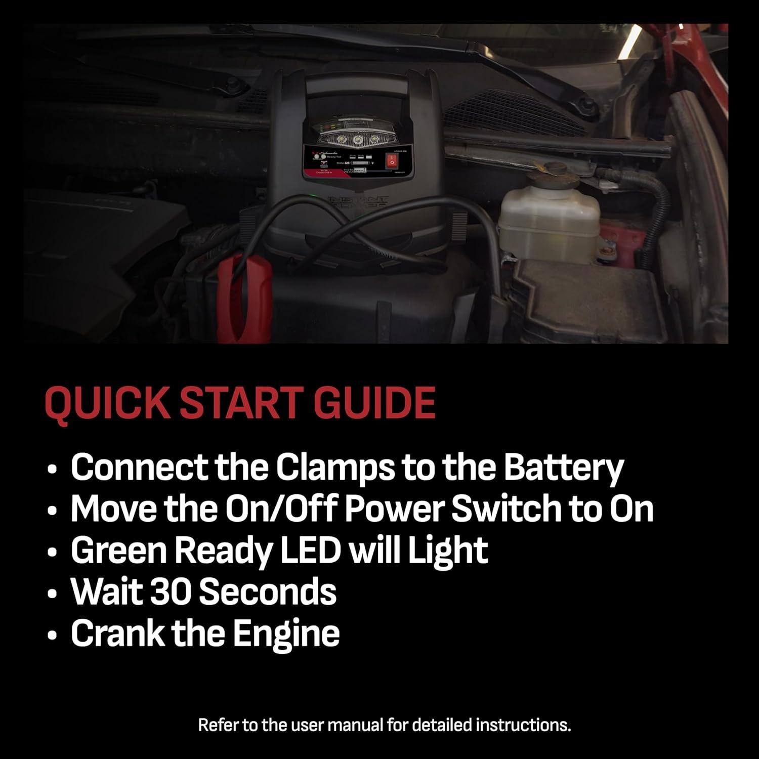 imageSchumacher Electric 1200A Lithium Car Battery Jump Starter and Power Station 4in1 Solution 150PSI Air Compressor 24A USB Charging for 12V Power Sport Automotive and Marine Batteries SL1562