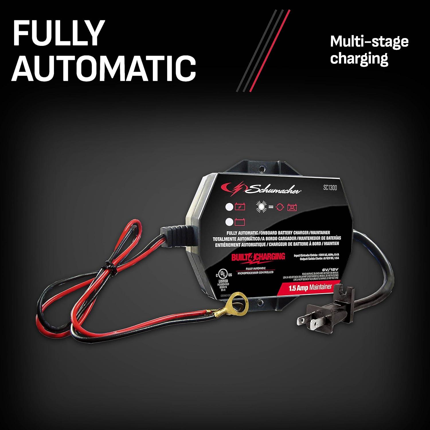 imageSchumacher Electric 15A Car Battery Charger and Maintainer 3in1 Solution for 6V12V Power Sport Automotive and Marine Batteries SC1300Pack of 2