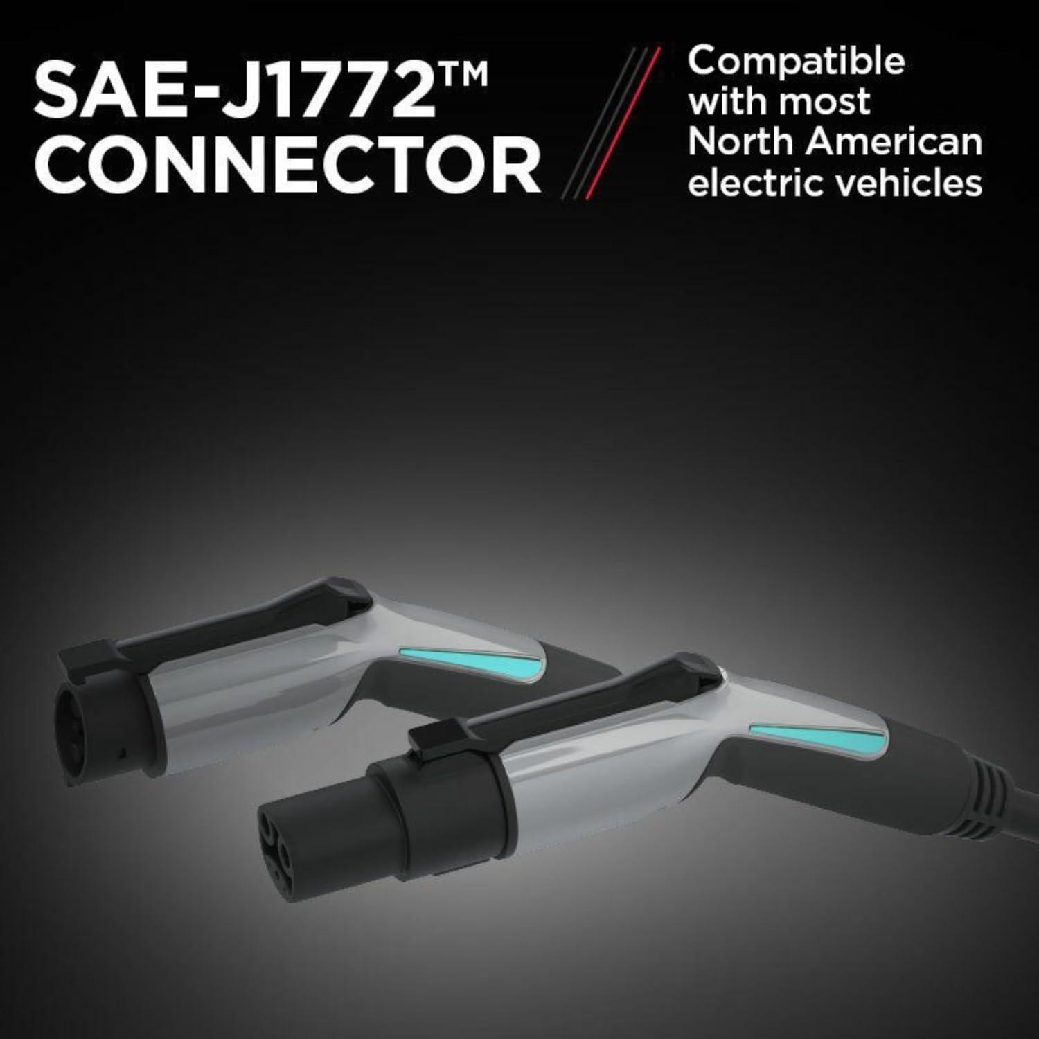 imageSchumacher Electric 240V  50A Hardwired Level 2 EV Charger  with SAEJ1772 Universal Connector  Durable Corosion Resistant for Home ampamp Garage Installation  SEV1600HW