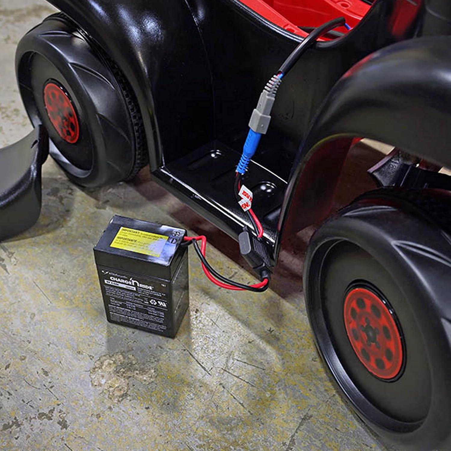 imageSchumacher Electric 6V Battery for Ride On Toys  45 AH  with Replaceable Fuse  6 Volt Rechargeable Battery for Kid Trax KT1269WM ampamp Other Vehicles with B Connector  Safe ampamp Easy to Use