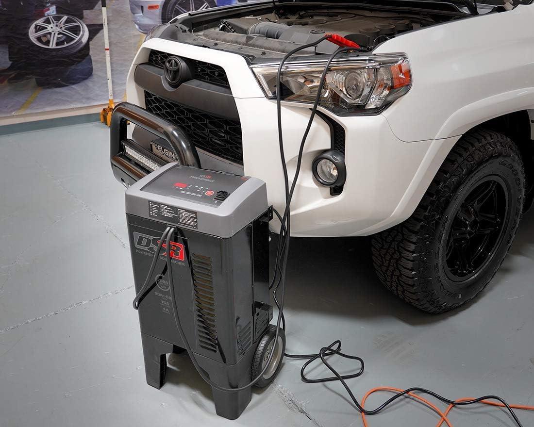 imageSchumacher Electric DSR Pro Series 12V Battery Charger ampamp Engine Starter  Heavy Duty Wheeled Battery Charger  250 Peak Amps  for Cars Trucks RVs ampamp More  DSR121DSR121