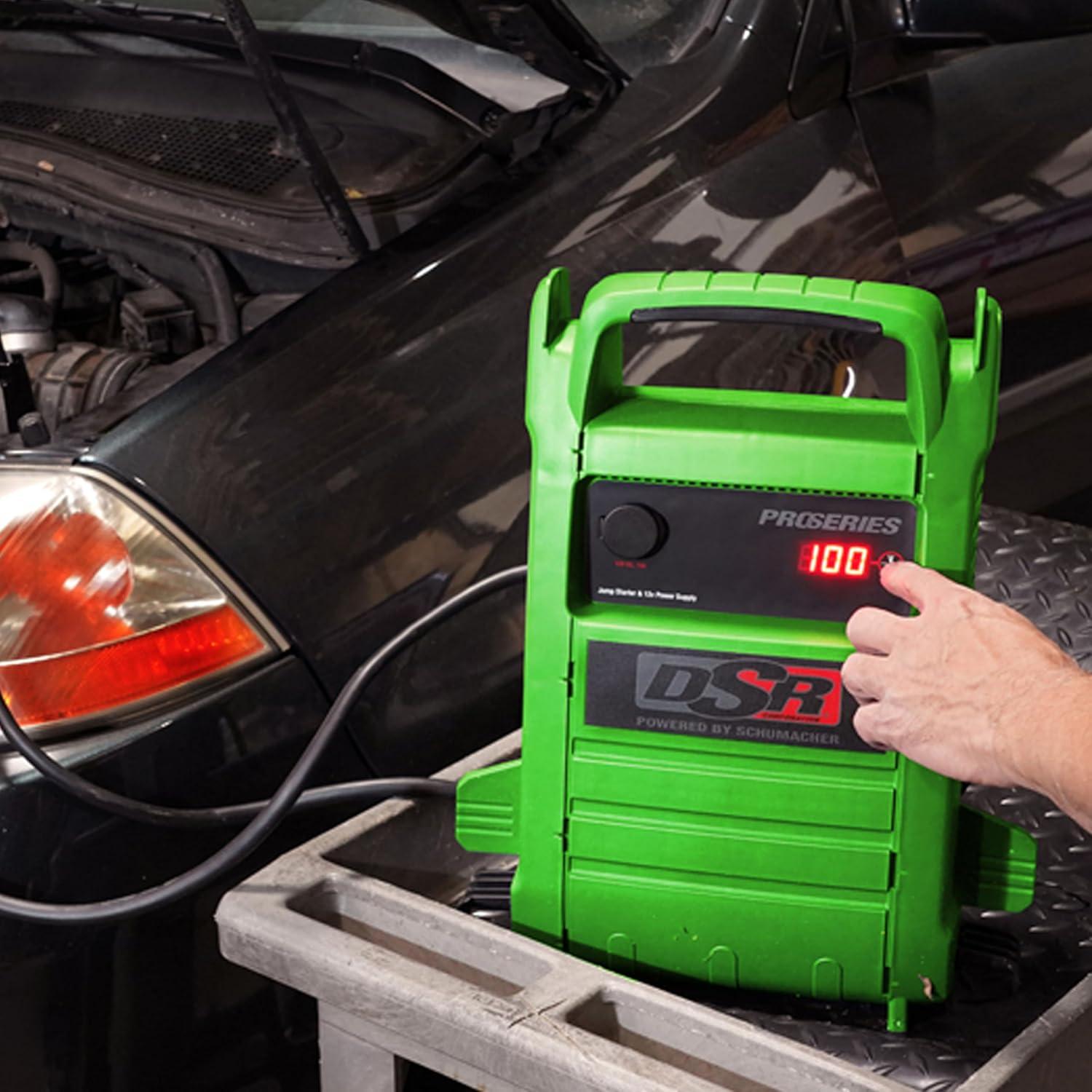 imageSchumacher Electric DSR Pro Series Portable Jump Starter ampamp Power Station  12V Jump Box for Car SUV ampamp RV Batteries  2000 Peak Amps ampamp 325 Cold Cranking Amps  12V DC Power Outlet  DSR168G
