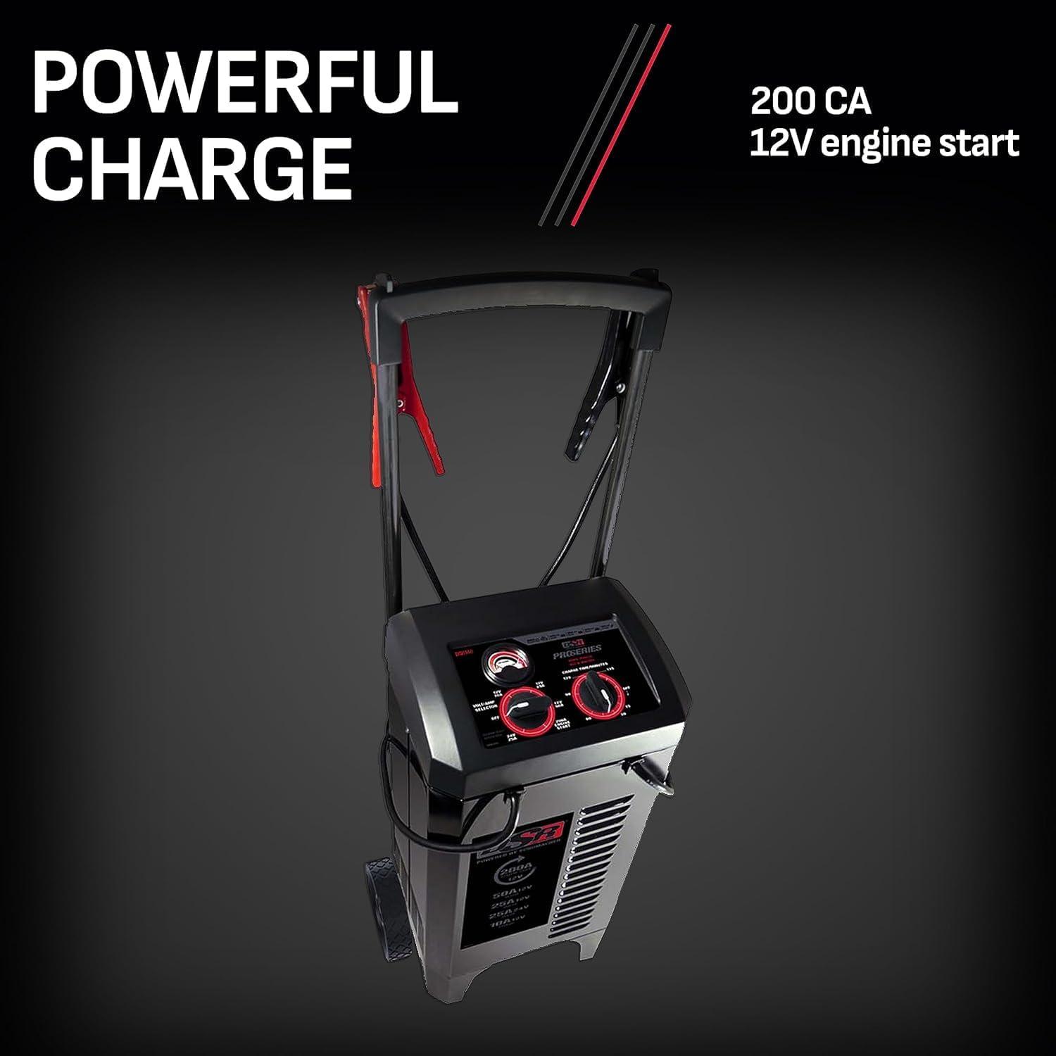 imageSchumacher Electric DSR ProSeries 12V  24V Battery Charger  Heavy Duty 200A Manual Battery Charger ampamp Engine Starter  Car Truck ampamp SUV Compatible  135Minute Timer ampamp Amperage Control  DSR140DSR140