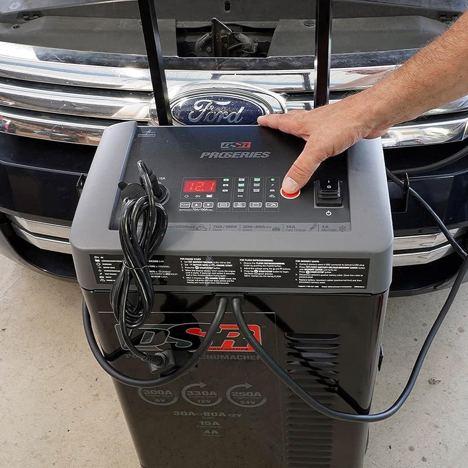 imageSchumacher Electric DSR ProSeries 12V  24V Battery Charger  Heavy Duty 200A Manual Battery Charger ampamp Engine Starter  Car Truck ampamp SUV Compatible  135Minute Timer ampamp Amperage Control  DSR140DSR124