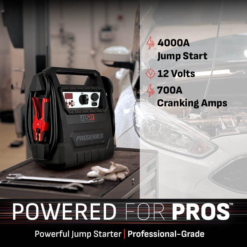 imageSchumacher Electric DSR ProSeries Car Battery Jump Starter Maintainer ampamp Portable Power Station  12V 2400 Peak Amps ampamp 500 Cranking Amps  with DC ampamp USB Charging Ports  DSR158DSR159