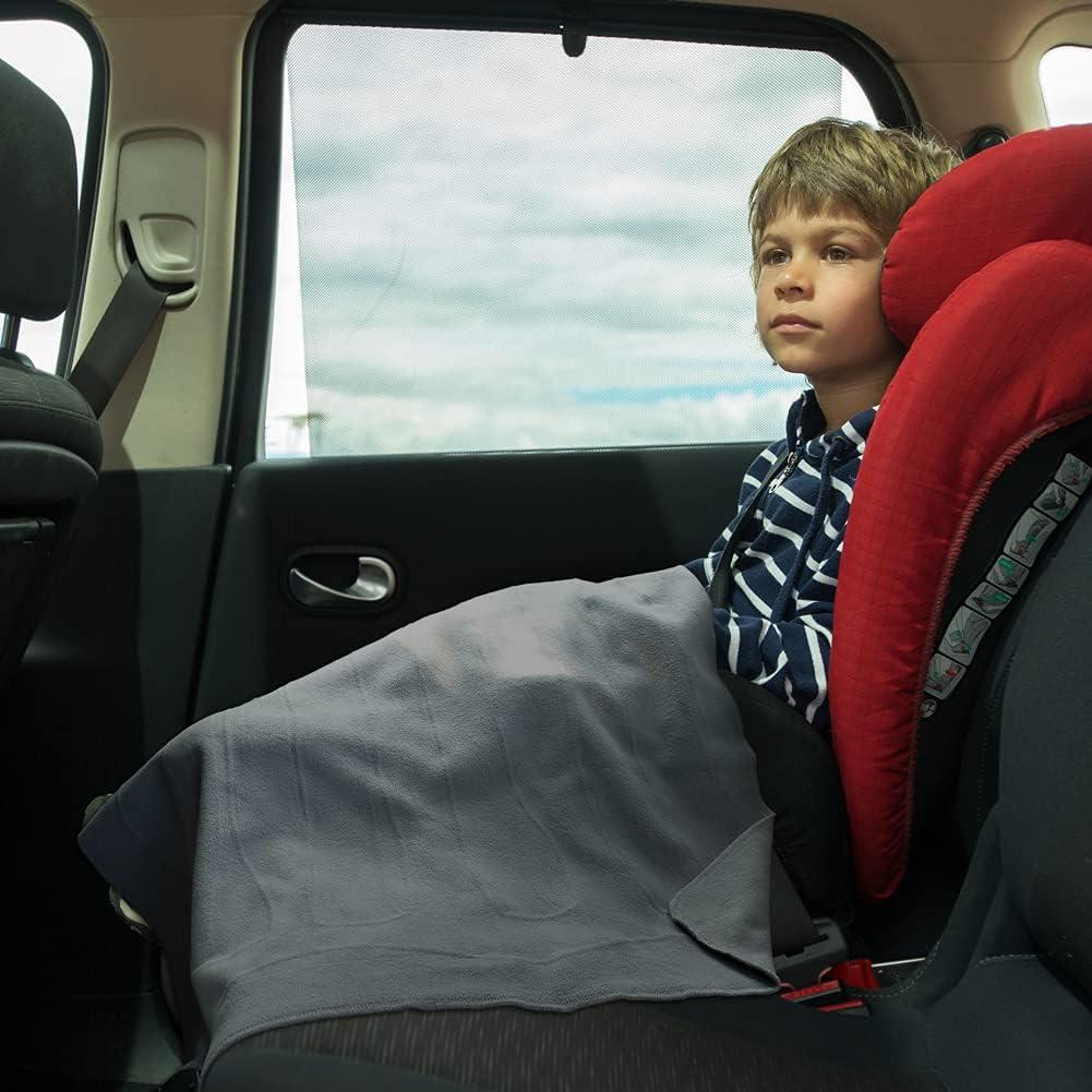 imageSchumacher Electric Heated Polar Fleece Lap Blanket SA877 64 Inch Cord for Emergencies Road Trips Camping and Tailgating Plugs into 12 Volt DC Accessory OutletGray