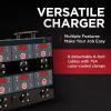 imageSchumacher Electric 8 Bank 6V  12V Battery Charger Station  MultiBank Charger for AGM Gel LFePO4 ampamp DeepCycle Units  Automatic Charging MicroprocessorControlled  DSR127Newer Model
