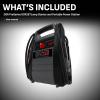 imageSchumacher Electric DSR ProSeries DSR167 Jump Starter Inverter and Portable Power Station with AC 12Volt DC and USB Outlets 2250 Amps 12 Volt 400 Watt Black and Gray 1 Unit