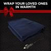 imageSchumacher Electric Heated Polar Fleece Lap Blanket SA877 64 Inch Cord for Emergencies Road Trips Camping and Tailgating Plugs into 12 Volt DC Accessory OutletNavy