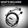 imageSchumacher Electric Level 1 Portable EV Charger 12 Amp 120 Volt NEMA 515P Plug IndoorOutdoor Charging J1772 Connector 20 Foot Charging Cable SEV1670