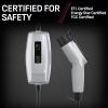 imageSchumacher Electric Level 1 Portable EV Charger 12 Amp 120 Volt NEMA 515P Plug IndoorOutdoor Charging J1772 Connector 20 Foot Charging Cable SEV1670