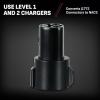 imageSchumacher Electric NACS Adapter for J1772 Compatible EV Chargers for Level 1 and Level 2 Chargers Compact Size Charge Your Tesla from Any Charger