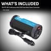 imageSchumacher Electric Ship n Shore SI1479 150 Continuous Watt300 Peak Watt DCtoAC Power Inverter Two 120Volt AC Outlets 21Amp USB Port Black 1 Unit