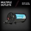 imageSchumacher Electric Ship n Shore SI1479 150 Continuous Watt300 Peak Watt DCtoAC Power Inverter Two 120Volt AC Outlets 21Amp USB Port Black 1 Unit