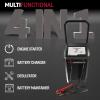 imageSchumacher Electric Wheeled Automatic 6A Car Battery Charger and 200A Engine Starter 4in1 Solution Maintainer 40A Boost for 12V Power Sport Automotive and Marine Batteries SC1285