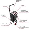 imageSchumacher Electric Wheeled Manual 10A Car Battery Charger and 250A Engine Starter 2in1 Solution 50A Boost for 6V12V Power Sport Automotive and Marine Batteries SC1445150 Amp