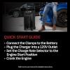 imageSchumacher Electric Wheeled Manual 10A Car Battery Charger and 250A Engine Starter 2in1 Solution 50A Boost for 6V12V Power Sport Automotive and Marine Batteries SC1445250 Amp