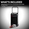 imageSchumacher Electric Wheeled Manual 6A Car Battery Charger and 200A Engine Starter 2in1 Solution 40A Boost for 12V Power Sport Automotive and Marine Batteries SC1565