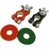 imageSchumacher Electric Coated ZincPlated Marine Terminal Ends and Felt Post Washers For 38Inch and 516Inch Battery Posts For Automotive Marine and Power Sport Batteries BAFMT2