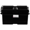 imageSchumacher Electric Marine Battery Protection Box BAFBM2 with HighDensity Polyethylene Construction to Protect from Leaking Battery Acid Black 1 Unit 2 Pieces