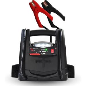 imageSchumacher Electric 1200A Lithium Car Battery Jump Starter and Power Station 4in1 Solution 150PSI Air Compressor 24A USB Charging for 12V Power Sport Automotive and Marine Batteries SL1562