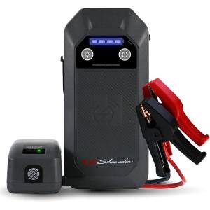 imageSchumacher Electric 12V Lithium Jump Starter ampamp Power Pack  Portable 1000A Battery Jumper with 10W Wireless Charging USBAUSBC Fast Charging ampamp MultiMode LED Flashlight  4in1 SL1672