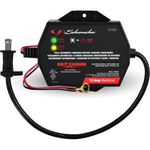 imageSchumacher Electric 15A Car Battery Charger and Maintainer 3in1 Solution for 6V12V Power Sport Automotive and Marine Batteries SC1300Fully Automatic  15 Amps  6 Volt  12 Volt