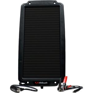 imageSchumacher Electric 24W Solar Car Battery Maintainer Amorphous Solar Technology Water Resistant for 12V Power Sport Automotive and Marine Batteries SP200