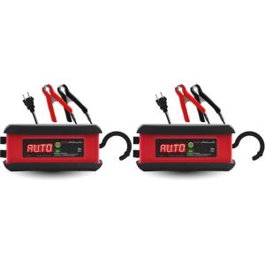imageSchumacher Electric 3A Car Battery Charger and Maintainer 3in1 Solution for 12V Power Sport Automotive and Marine Batteries SP1297No Size Pack of 2