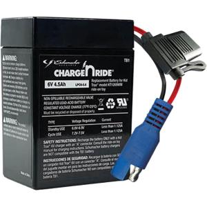 imageSchumacher Electric 6V Battery for Ride On Toys  45 AH  with Replaceable Fuse  6 Volt Rechargeable Battery for Kid Trax KT1269WM ampamp Other Vehicles with B Connector  Safe ampamp Easy to Use