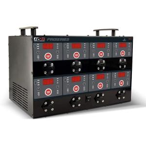 imageSchumacher Electric 8 Bank 6V  12V Battery Charger Station  MultiBank Charger for AGM Gel LFePO4 ampamp DeepCycle Units  Automatic Charging MicroprocessorControlled  DSR127Newer Model