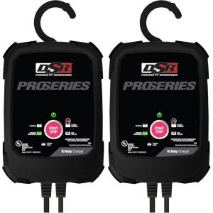 imageSchumacher Electric DSR Pro Series 12V  10 amp Battery Charger for Cars Trucks ampamp SUVs  ServiceMode ampamp Reverse HookUp Protection  MicroprocessorControlled  DSR117One Size Pack of 2