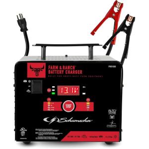 imageSchumacher Electric Farm ampamp Ranch 6A Car Battery Charger and 200A Engine Starter 4in1 Solution Maintainer 40A Boost for 6V12V Power Sport Automotive and Marine Batteries FR01335Battery Charger