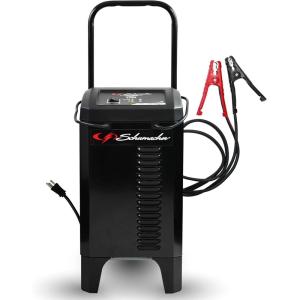 imageSchumacher Electric Wheeled Automatic 6A Car Battery Charger and 150A Engine Starter 4in1 Solution Maintainer 20A Boost for 12V Automotive and Marine Batteries SC1364