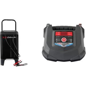 imageSchumacher Electric Wheeled Automatic 6A Car Battery Charger and 200A Engine Starter 6in1 Solution Maintainer 40A Boost for 6V12V Power Sport Automotive and Marine Batteries SC1309612V 40200A